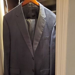 Navy Wool Mens Suit